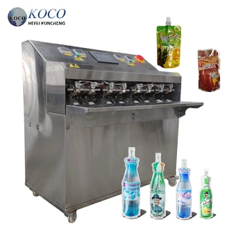 KOCO Semi-Automatic Detergent & Water Filling and Capping Machine for Ketchup Stand-Up Bags