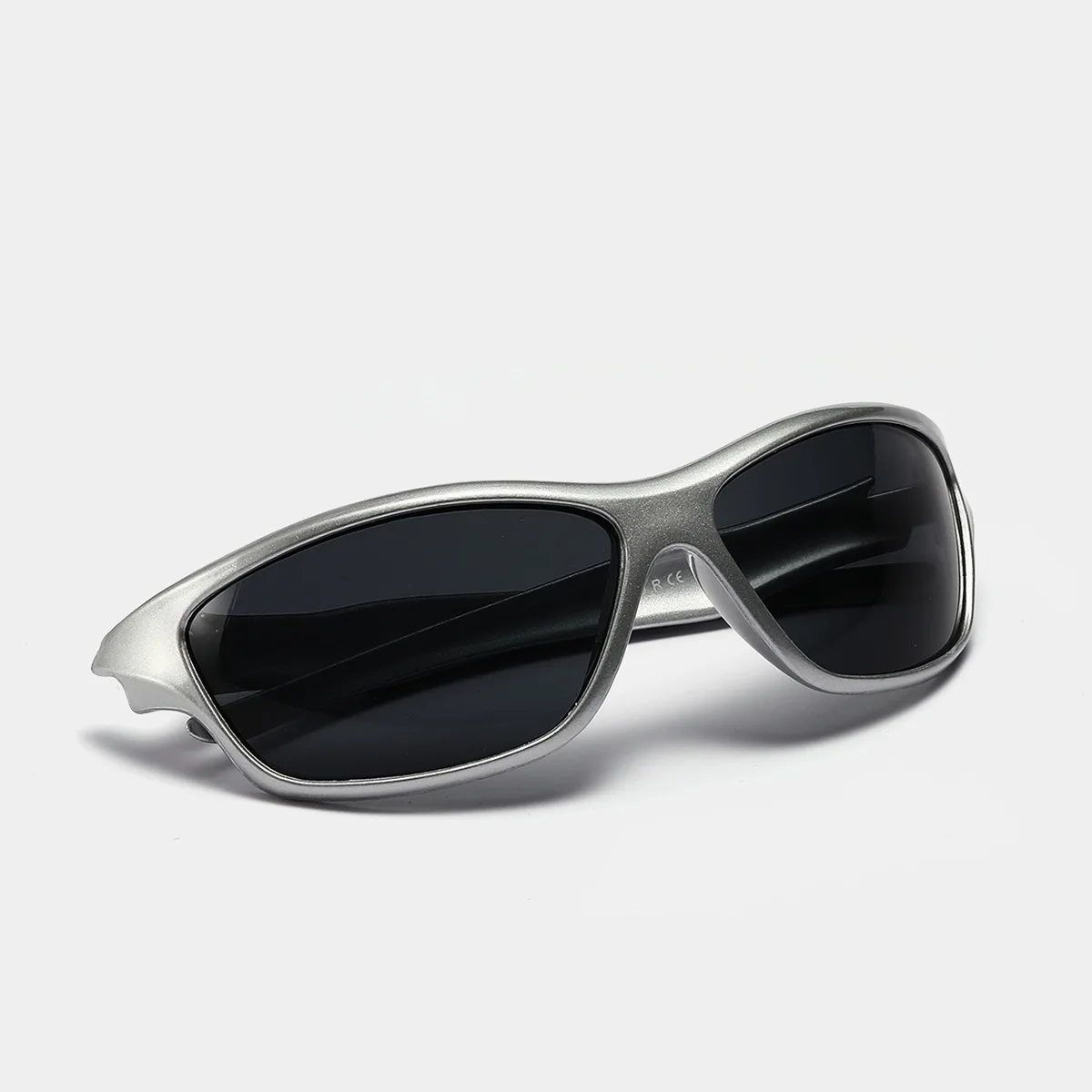 美品✨ YVES SAINT LAURENT　Sunglasses　y2k Y2K YSL SAINT LAURENT OVERSIZED POOL BLUE WRAP BUGEYE