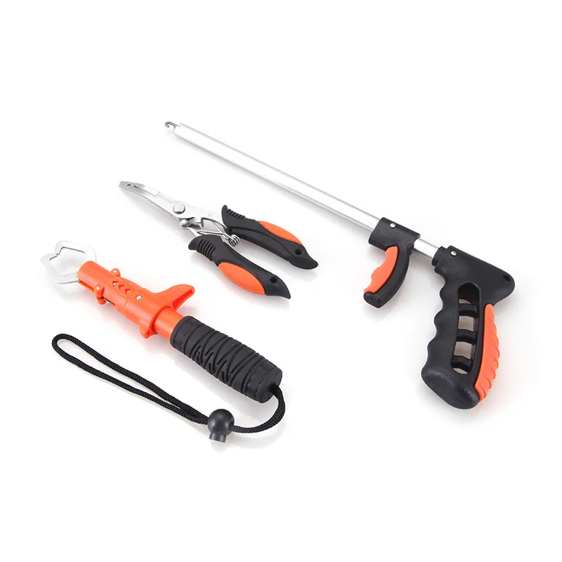 Stainless Steel Outdoor Fish Gripper Aluminum Alloy Fishing Hook Remover Plier 3 PCS Multi Tool Set Fishing Equipment Stainless Steel Outdoor Fish Gripper Aluminum Alloy Fishing Hook Remover Plier 3 PCS Multi Tool Set Fishing Equipment