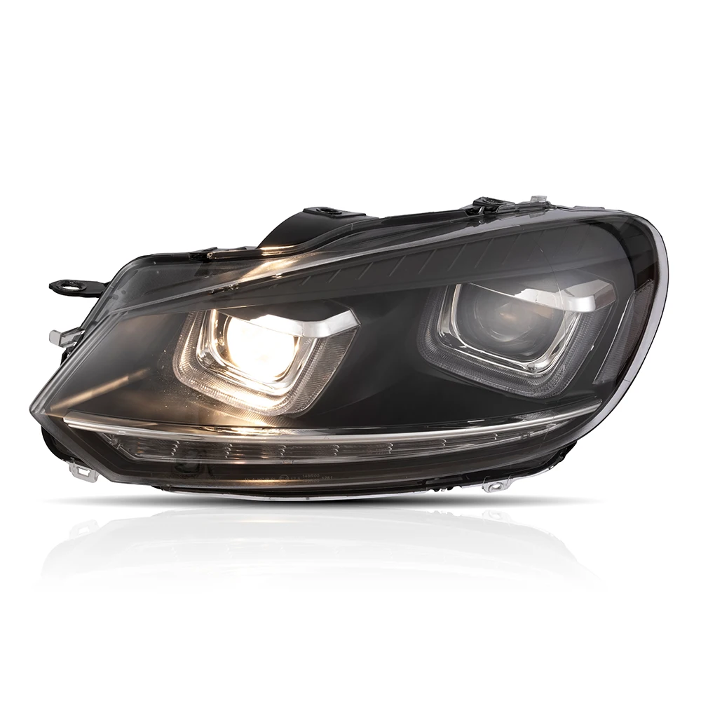 Upgrade to Angel eyes Lens Style Head Light Wholesales headlamp led 2010-2014 headlight For Volkswagen Golf 6 supplier