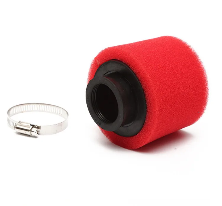 Мотоциклетные прямые изгиб локтевого шеи губка очиститель карбюратора воздушный фильтр для Мопед Скутер ATV Байк
