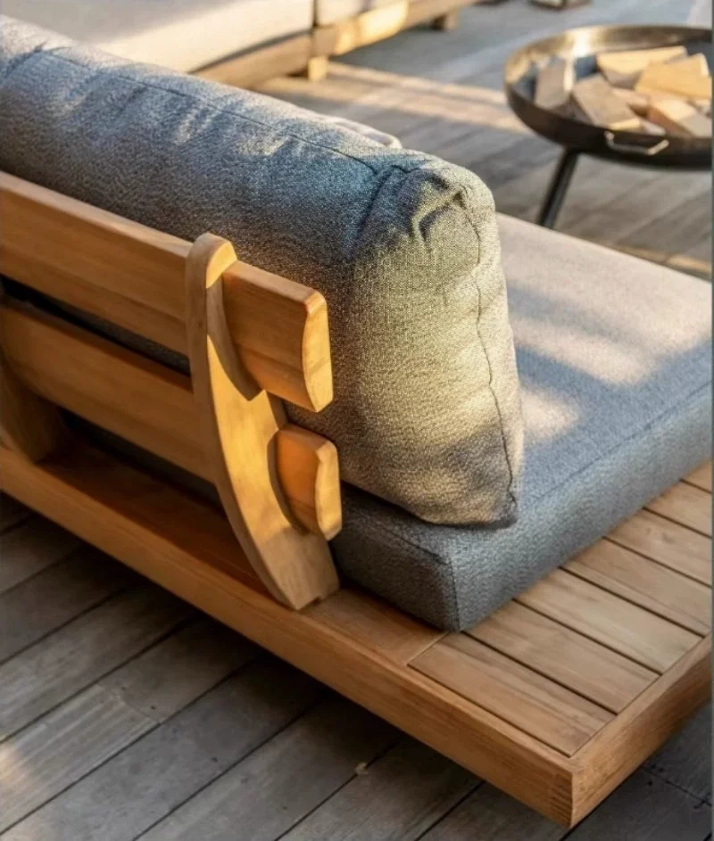Modern Waterproof Teak Wood Furniture for Outdoor Living