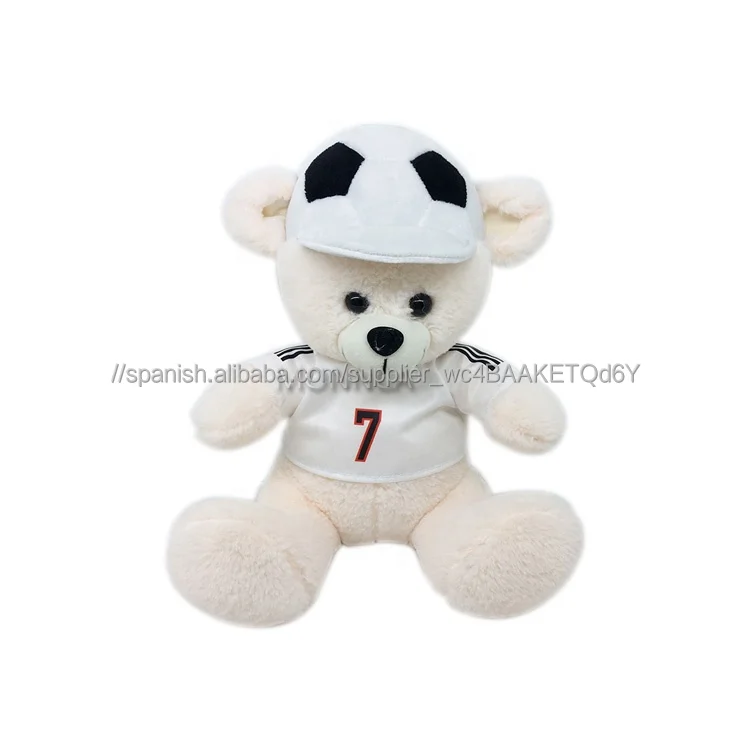 Club De Fútbol Mascota Oso De Peluche De Juguete Pelota De Fútbol Oso De  Peluche Con Camiseta - Buy Oso De Peluche De Felpa Suave Product on  