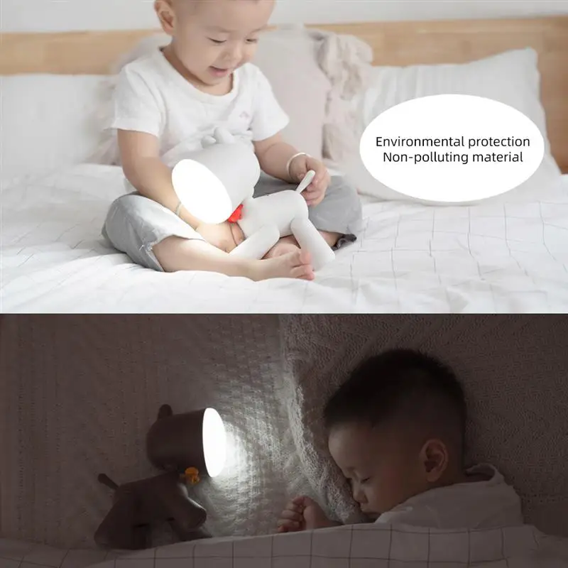 Novelty Table Lamps Restaurant Warm White Relax Atmosphere Usb Dog Rechargeable Desk Reading Lights