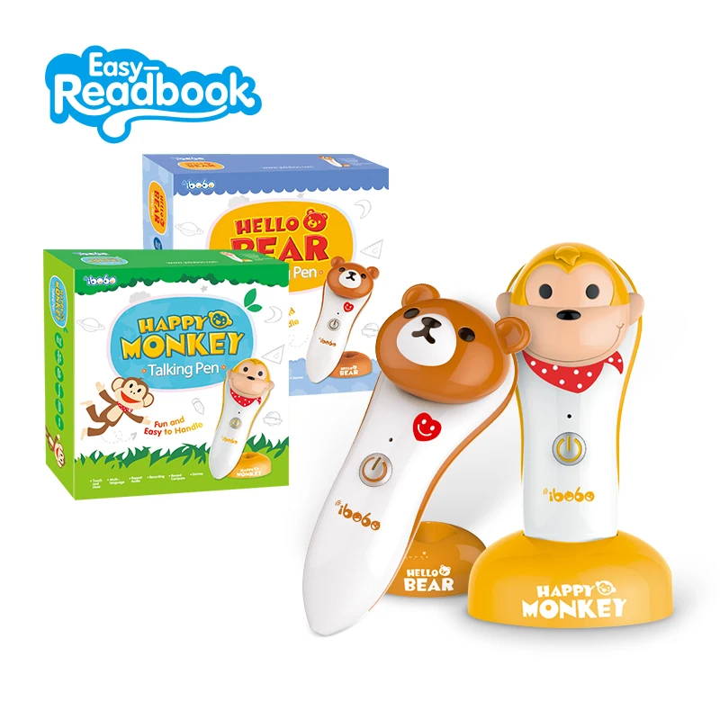 Cartoon Interactive Point Reading Pen Quran Reader Talking Toy Speaking Pencil for Sound Book Dictionary Flash Card