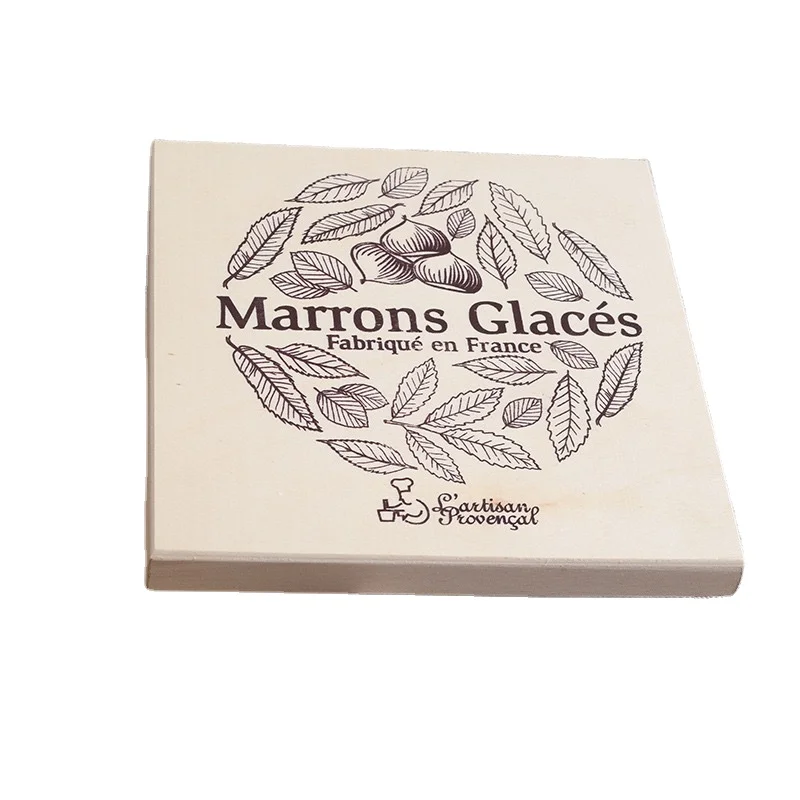 Дешевая деревянная подарочная коробка шоколада с крышкой-подарочная конфет твердой древесины-