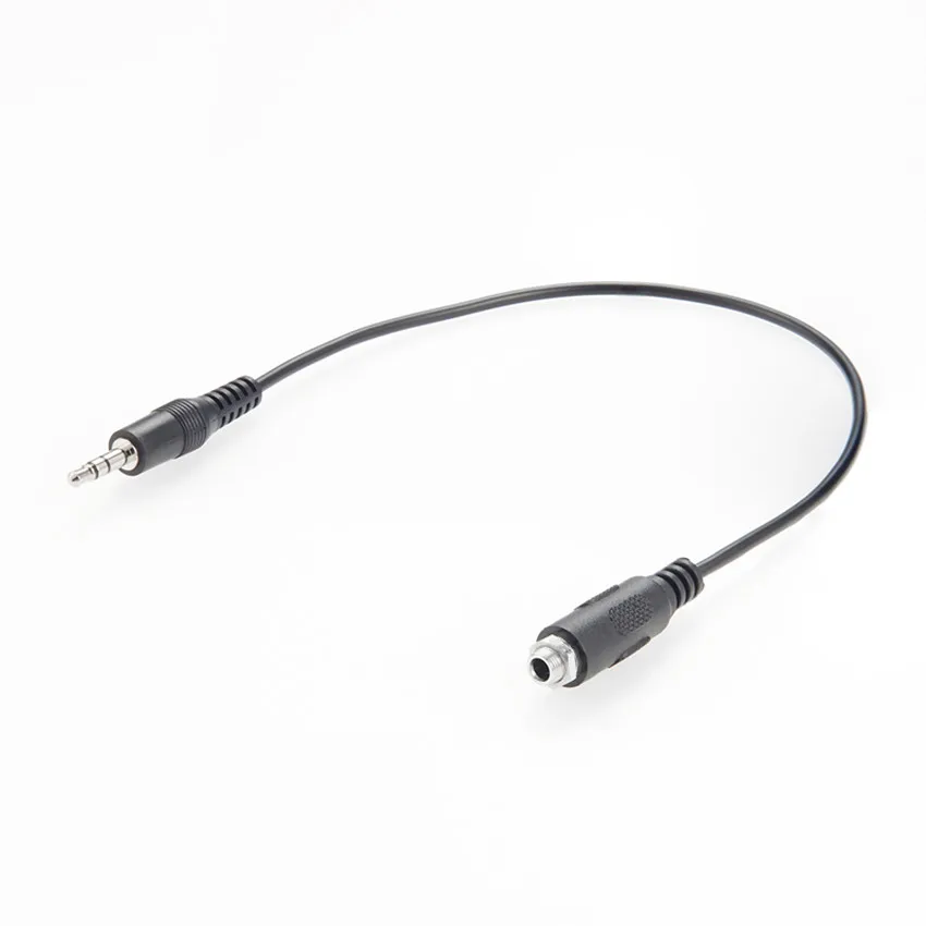 10ft 3.5mm Mini-Stereo TRS Male to Female Panel-Mount Extension Cable