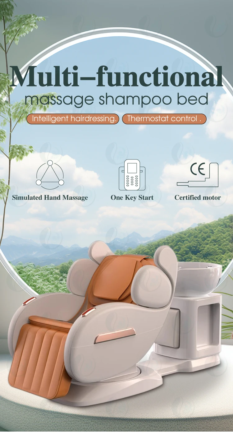 Customizable Electric Reclining Knead Massage Shampoo Bed Hair Salon
