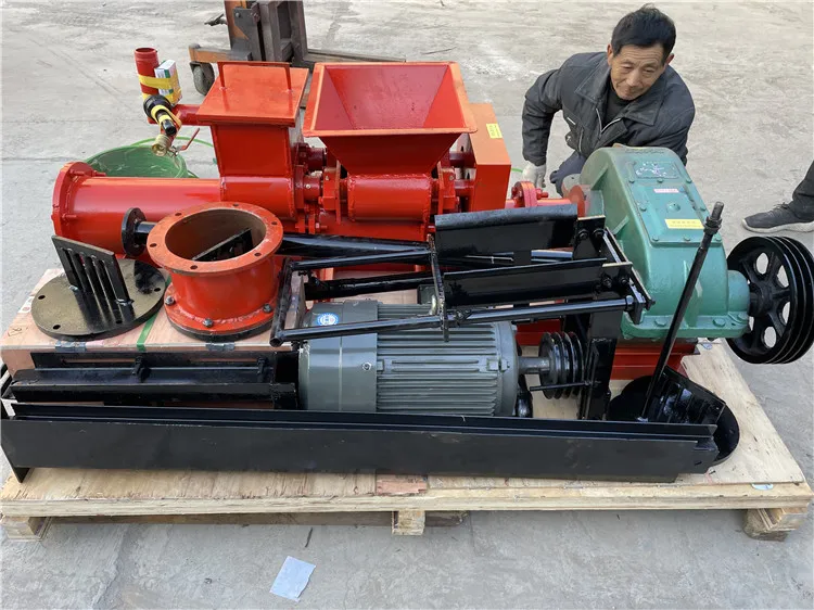 Vacuum Extruder Production Line Solid Hollow Red Earth Soil Mud