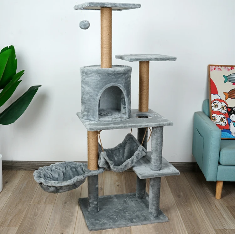 Hot Selling High Quality Cat Tree Natural Cat Climbing Tree Multilevel