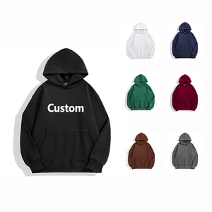 Wholesale Custom Men's Oversize Hoodie 500gsm Heavy Weight Polyester/Cotton for Puff Print Embroidery Logo Unisex Blank Autumn