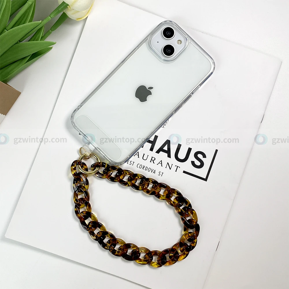 Acrylic Chain For Phone Holder Custom Logo Charm Phone Case Fashion