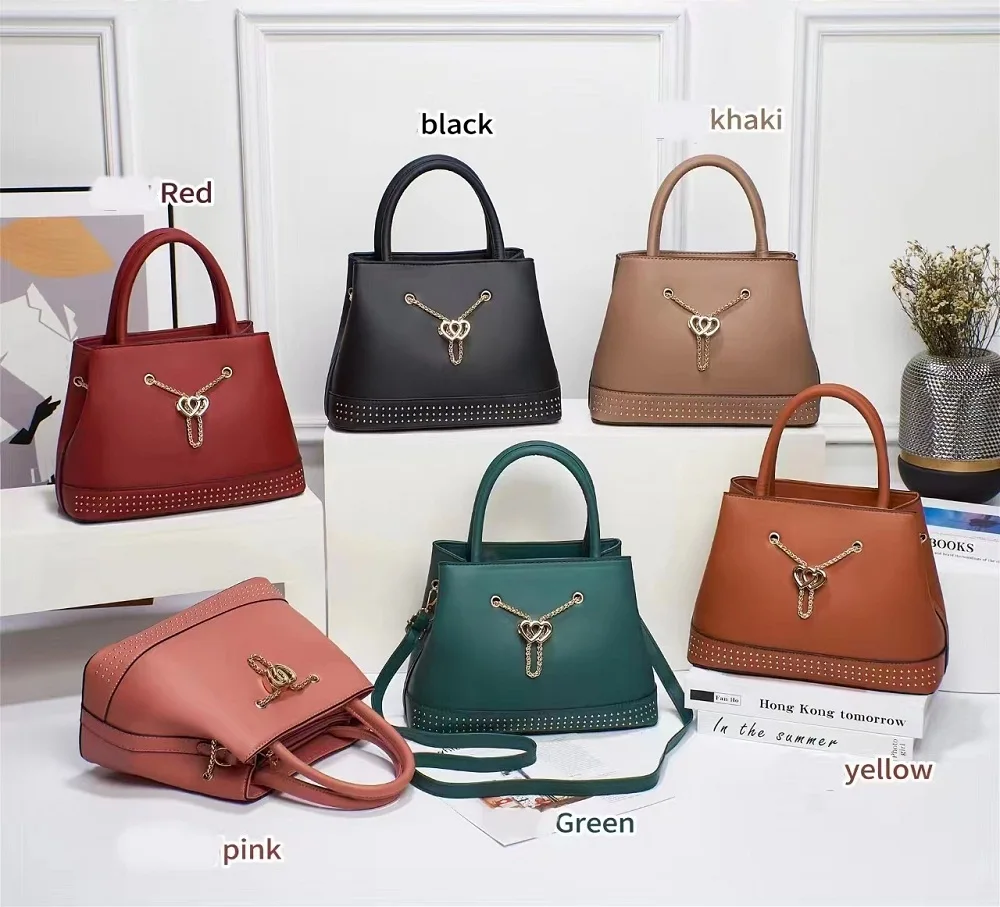 Luxury Designer PU Leather Shoulder Bags For Women Chain Large