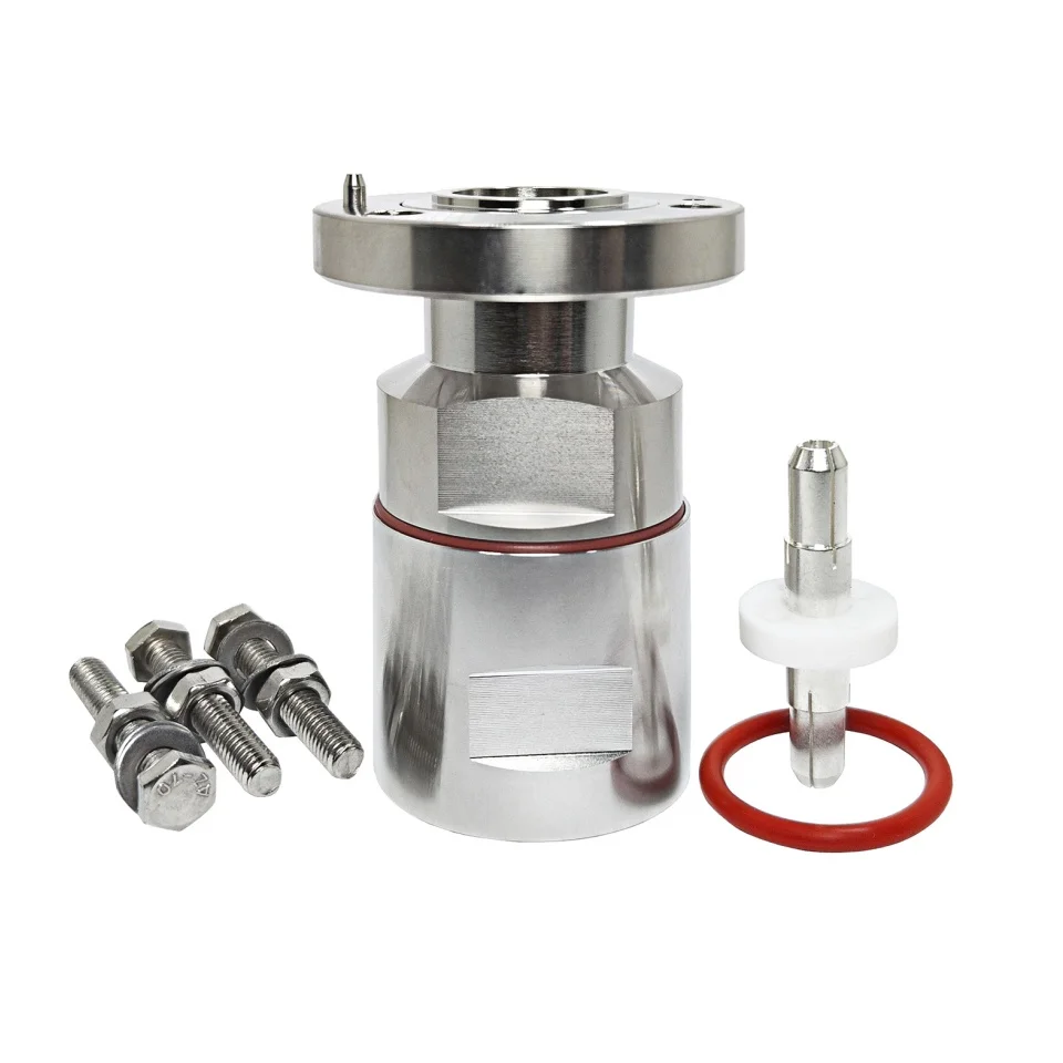 7-8 EIA Clamp 1-1/4 Cable Flange Connector Inner PIn and Screw IF45 EIA Flange for 1-1/4 Inch Cable RF Coax Coaxial Connectors
