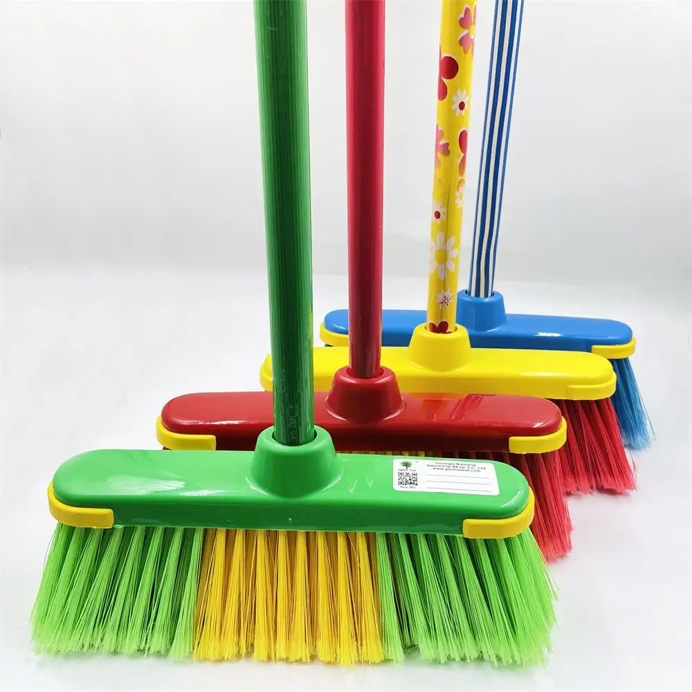 Household Goods Broom Soft Brush Floor Cleaning Brooms Plastic Broom in ...
