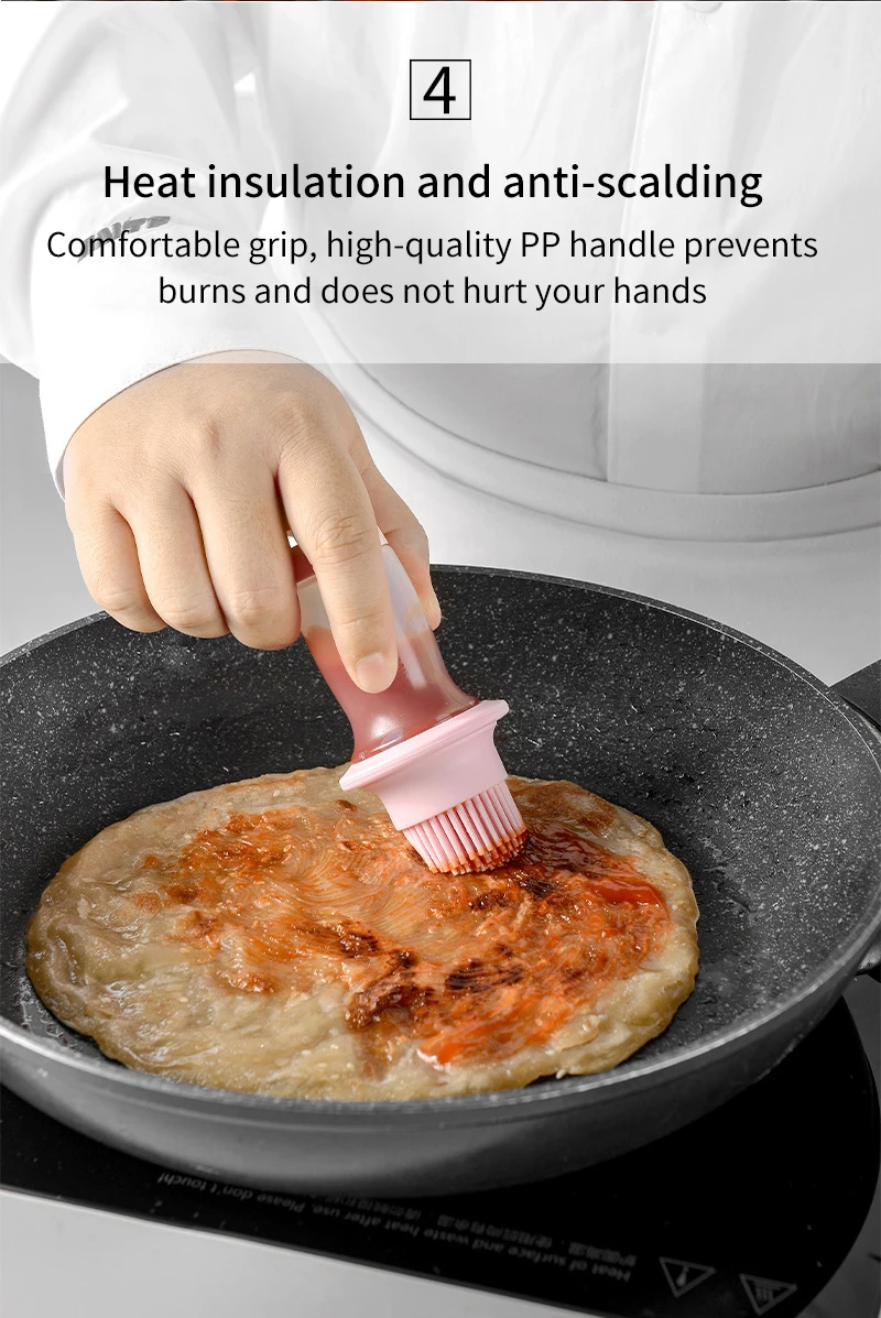 Barbecue Honey Oil Brush Silicone BBQ Basting Brush Korean Style Heat Resistant Durable for Cake Butter Bread Pastry Cooking supplier
