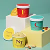Tasse de papier crème glacée