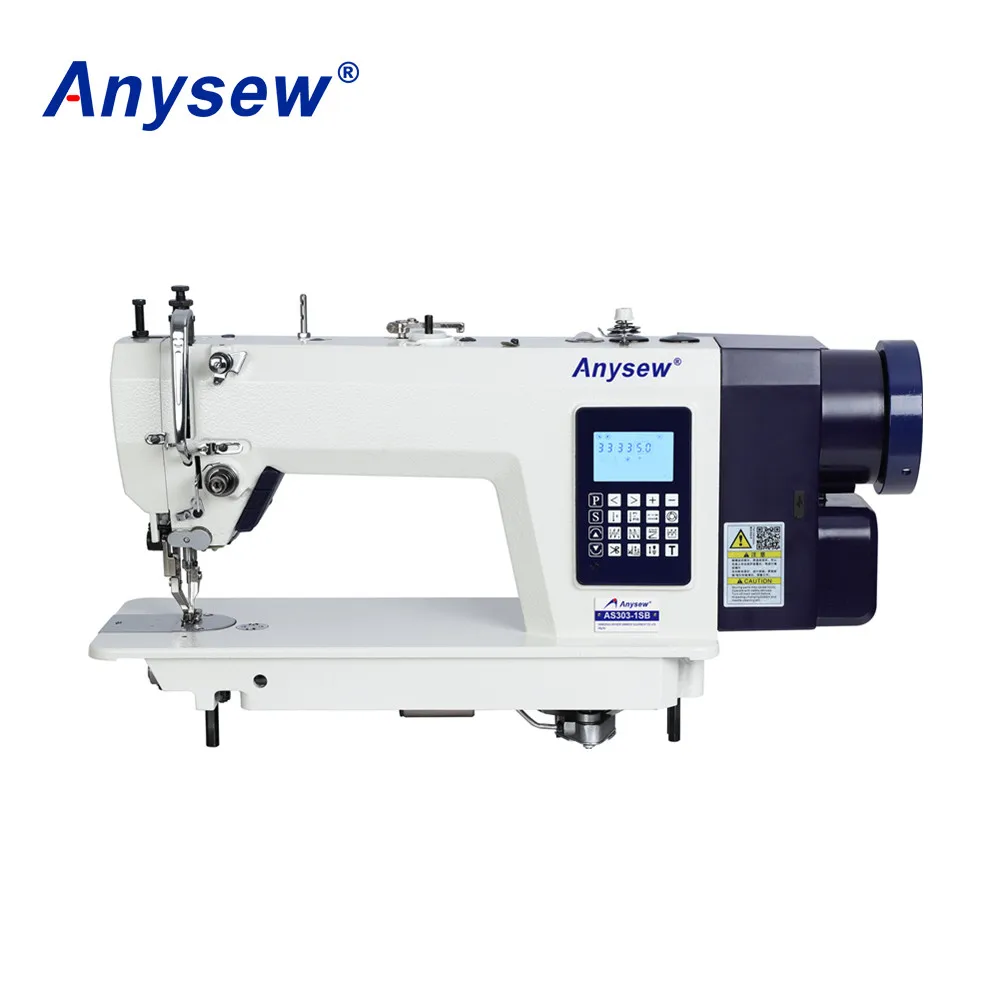 AS303-1SB Computerized bottom feed walking foot lockstitch sewing machine with step motor