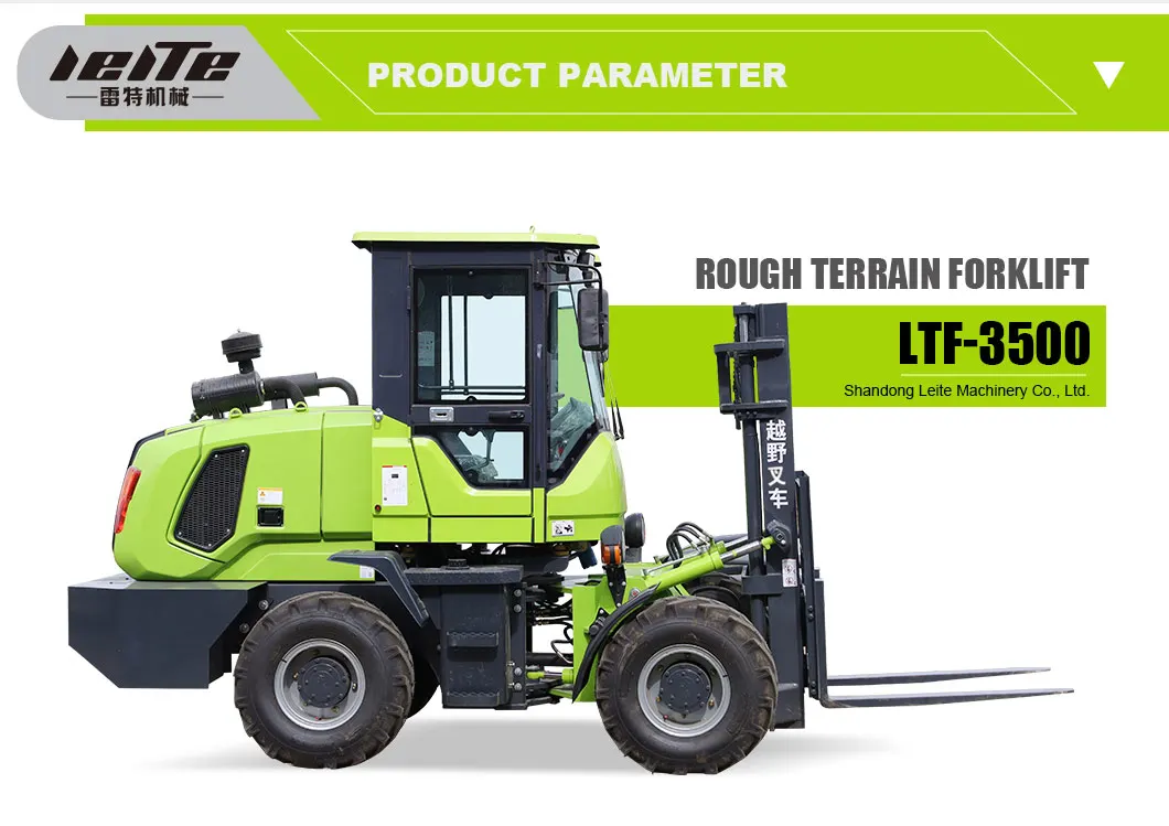 Multifunctional Diesel Rough Terrain Forklift Articulated Forklift Maximum Power China Factory All Terrain Forklift Truck