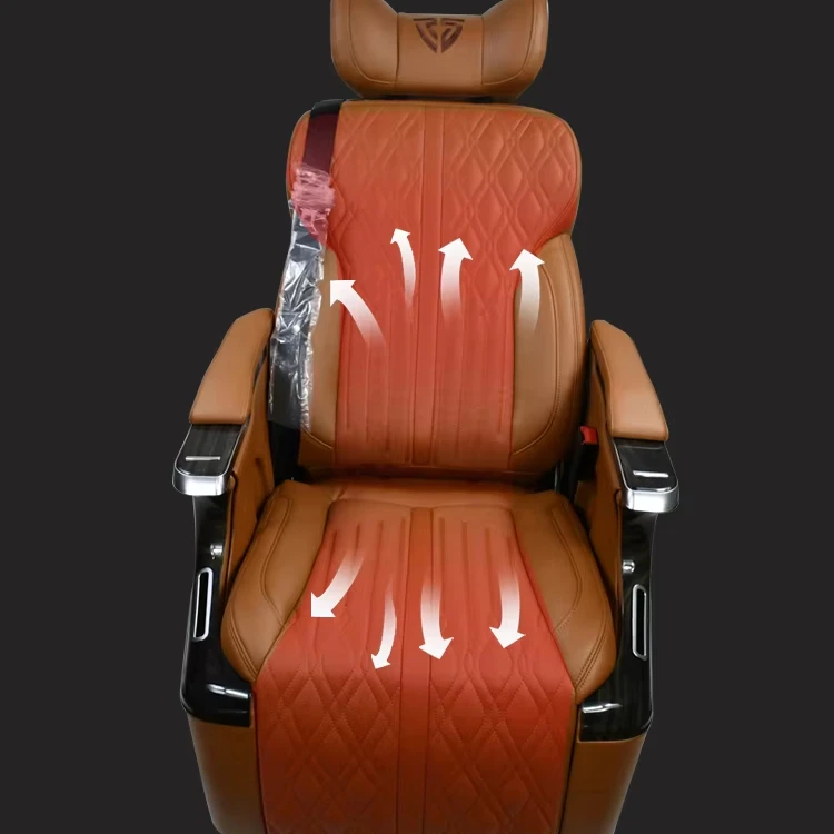 Made in China Custom Leather Recaro Car Seat Commercial Power Folding Ventilated Heated Seat