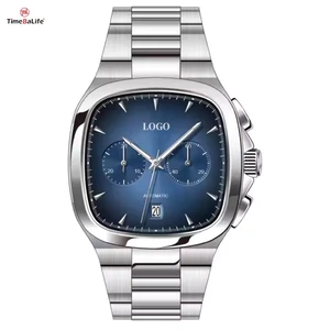 OEM Custom Brand Business Mechanical Men's Watch Luminous Calendar Waterproof Classic Square Case Automatic Watch Unisex