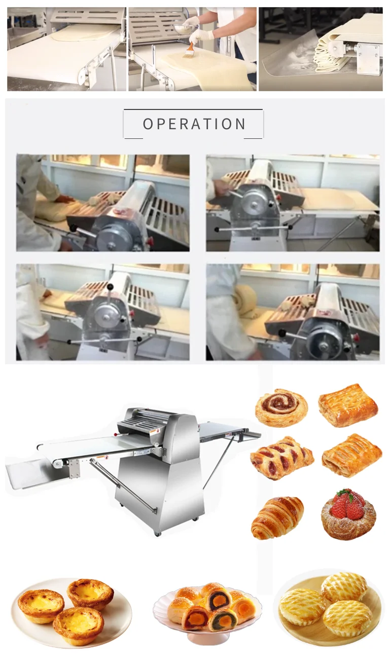 Sfogliatrice elettrica professionale 19,7 inc 220 o 110 volt, sfogliatrice,  sfogliatrice, utensile da cucina, croissant -  Italia