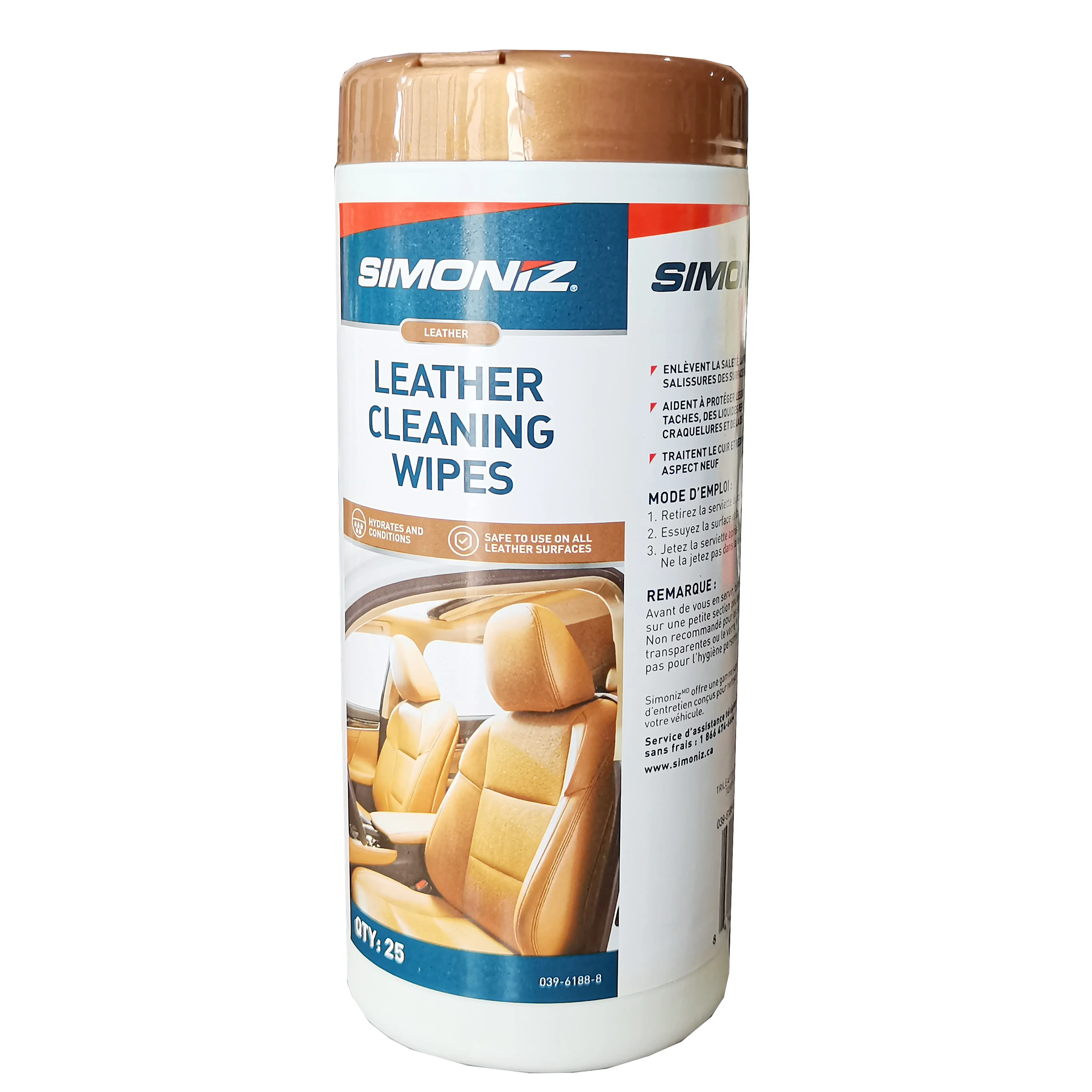 25 miếng khăn lau làm sạch nội thất ô tô, khăn lau ướt vệ sinh bên trong xe hơi, xe tải