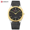Gold case black dial