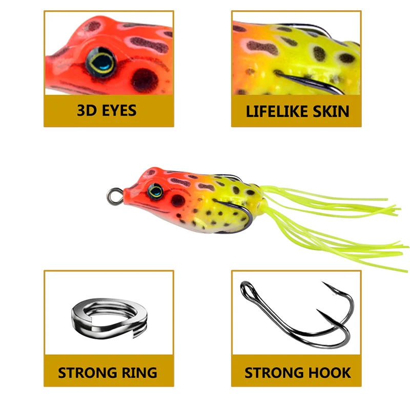 98 pezzi Set di esche da pesca con scatola, set di micro esche da pesca miste, esche artificiali, Pesca Accessori, spinner, popper, jigheads, per