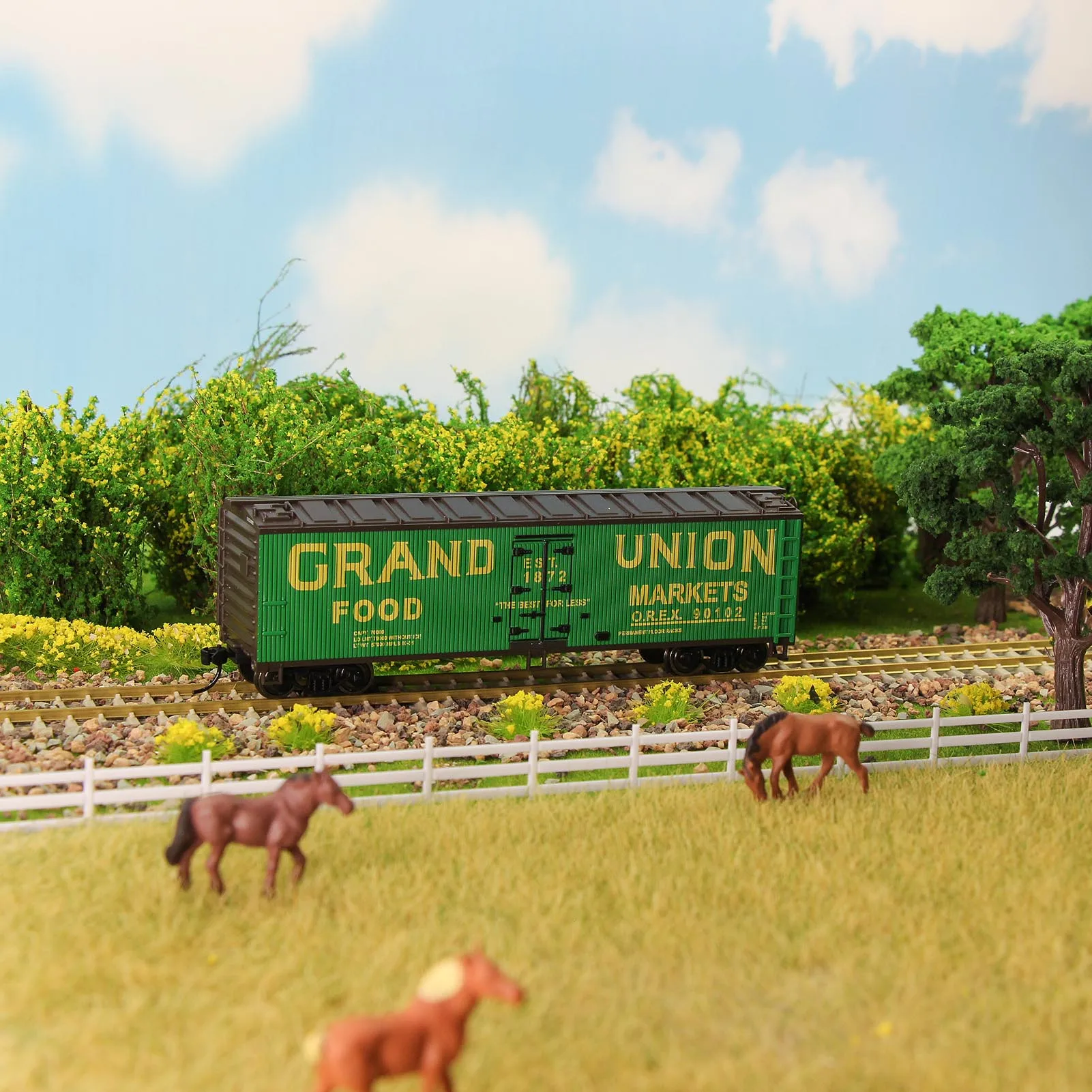 C8747 Model Railway Train Ho Scale 187 40' Wood Side Reefer 40ft