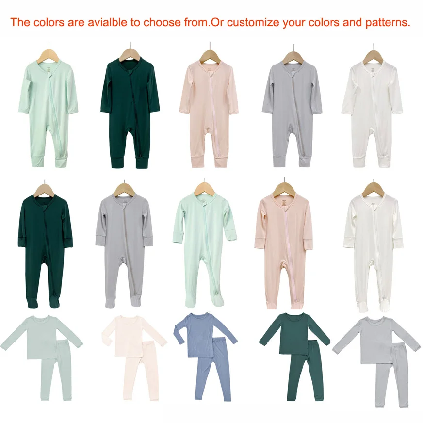 Private Customized Logo Long Sleeve Bamboo Baby Rompers Clothes Ropa De