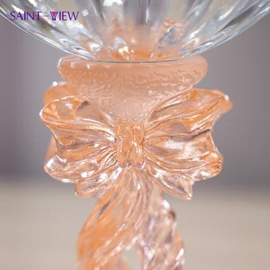 Ribbon Crystal Glass Fruit Display Crystal Glass Crafts Home Accessories Luxury Dining Decor