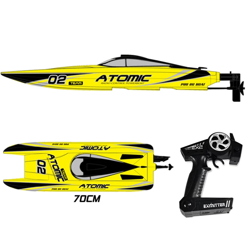 ATOMIC 79204R RCカタマラン 高速ボート ブラシレス 2.4GHz 防水 RTR