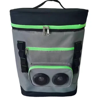 Factory direct cooler backpack with bluetooth speaker outdoor camping travel picnic bag weekend holiday