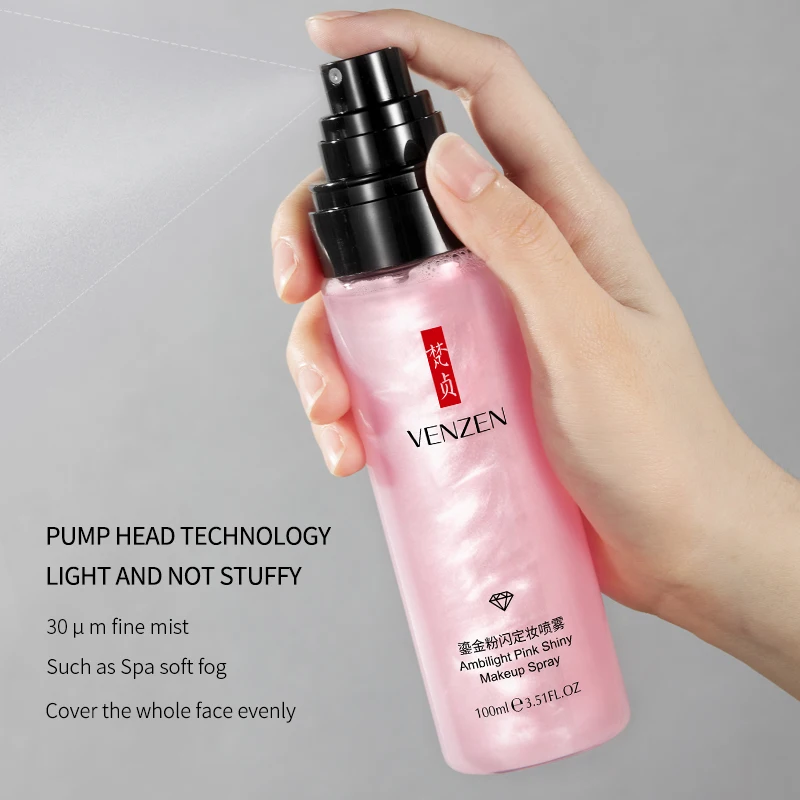 VEZE Quicksand Make up Moisturizing Toner Sweatproof Oil Control Moisturizing Spray Sunscreen Facial Spray