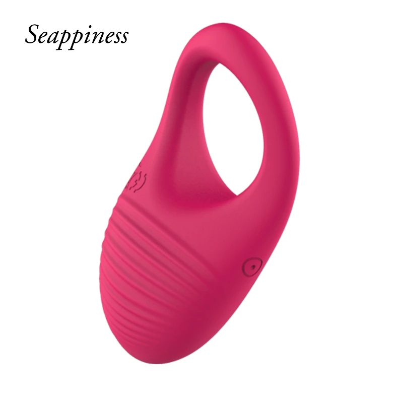 Remote Control Vibration Penis Ring Silicone Material Wearable Adult Male Sex Toy Cicada Tail Lock Essence Ring