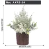 Snow Flocked Pine White Flower Mixed Foliage Christmas Plant