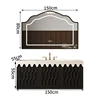 150cm Integrate Stone Countertop with Ceramic Sink+smart mirror