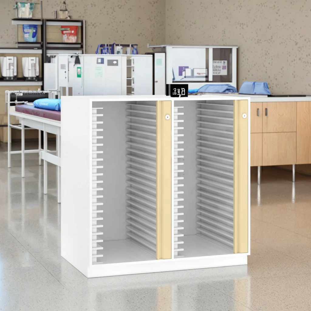 Healthcare Document Module Cabinet with Electronic Access Control and Fireproof Lamination Hospital Data Storage Unit Metal 5