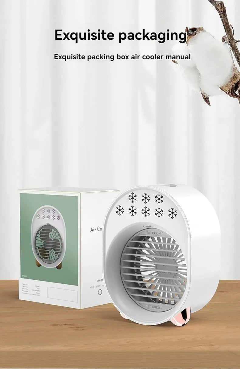 Mini Klimagerät Mit Befeuchter Und Led Nachtlicht Für Den Tisch_voghion.com