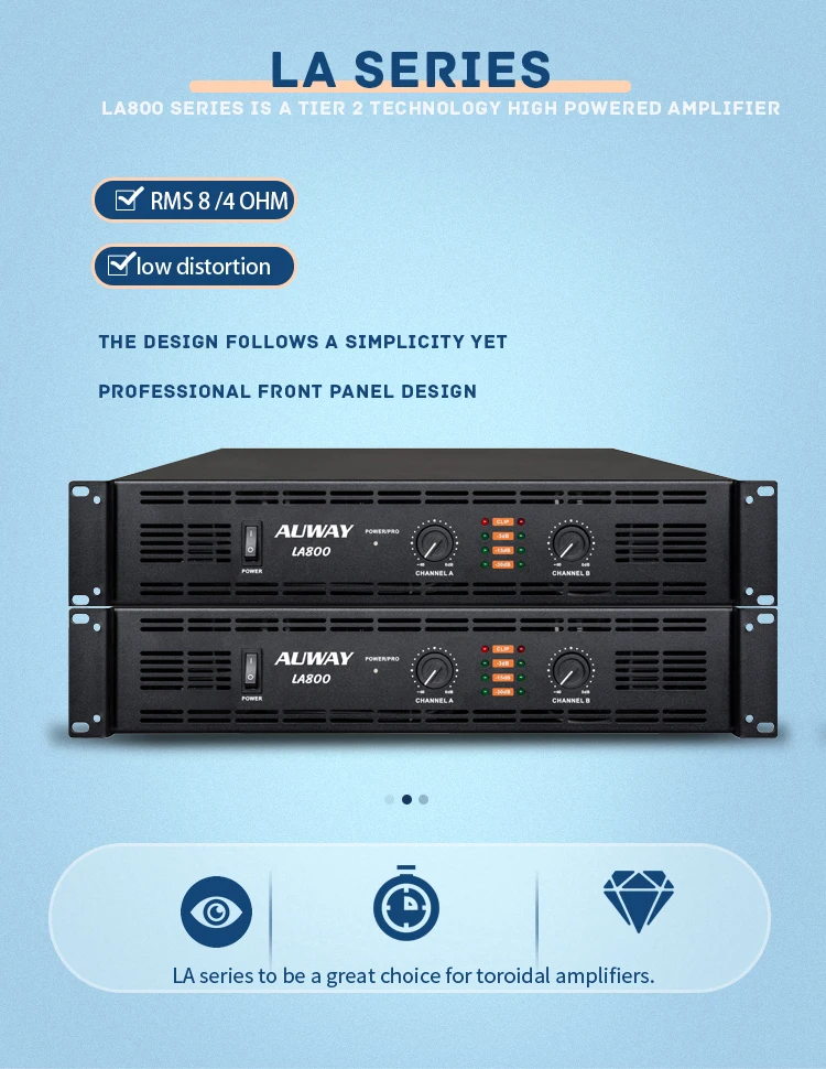 2 Channel High Power Amplifier Surround Sound Professional Karaoke