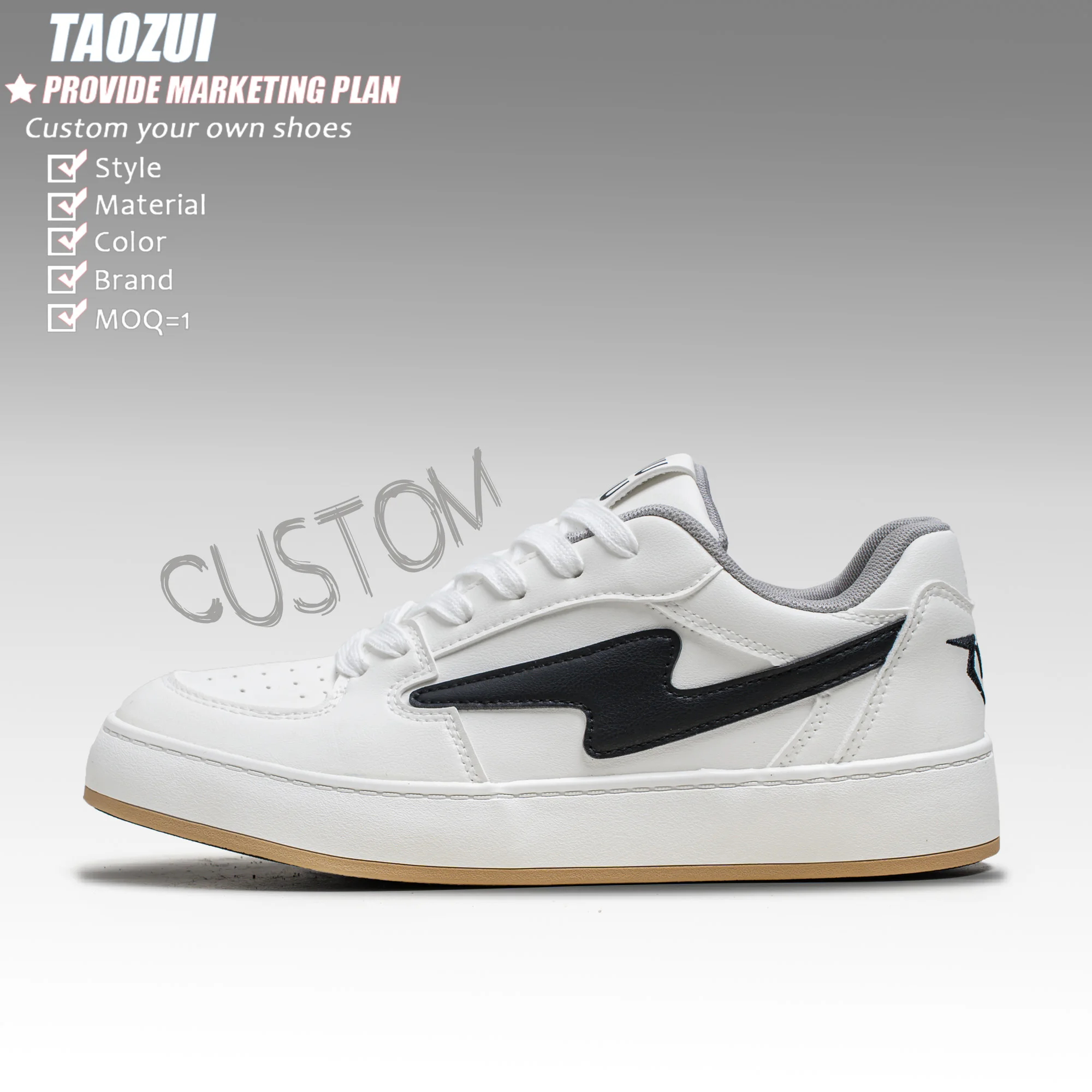 OEM ODM Manufacturing Custom Fashion Hot Sale New Style Sneakers in Multiple Colors with High-end Leather Logos Support Sample