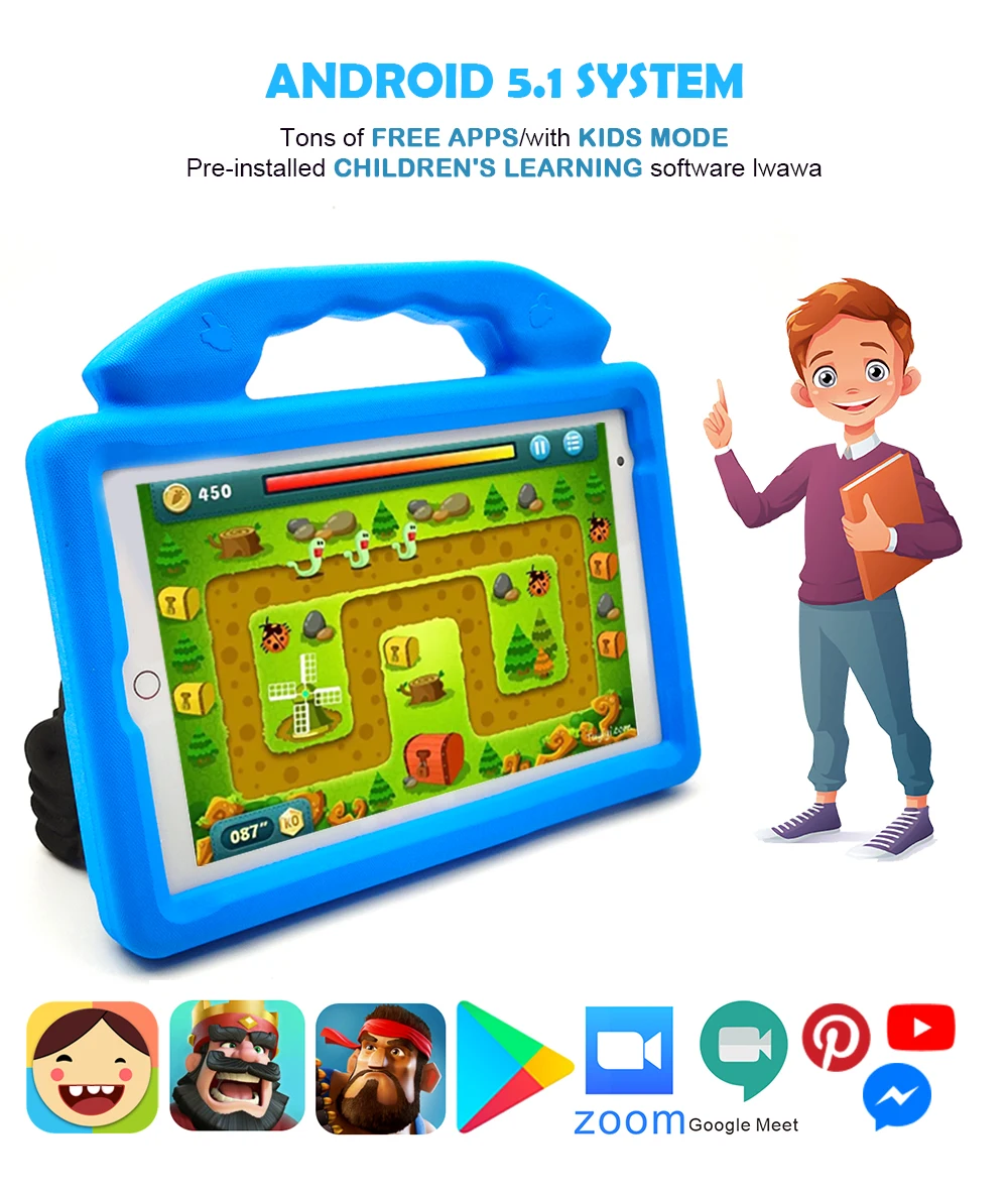 Tablet Para Ninos En Idioma Espanol Mini 7 Inch Kids Tablet Pc For Kids