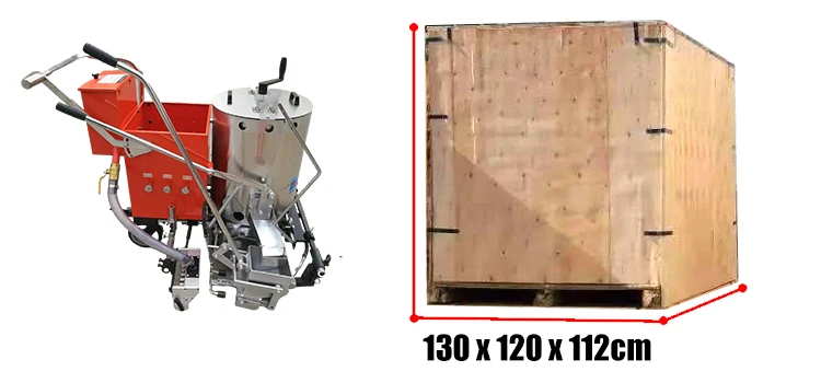 CWL Guangzhou Factory Manual White Line Marking Machine with Pump Engine High Efficiency Thermoplastic Road Line Drawing Machine