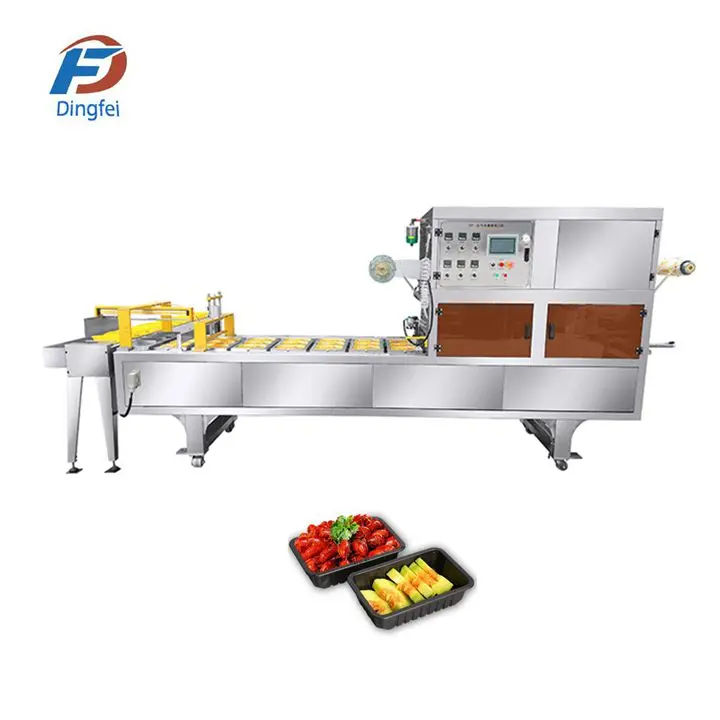 High Speed Plastic Food Container Sealing Machine Large Horizontal
