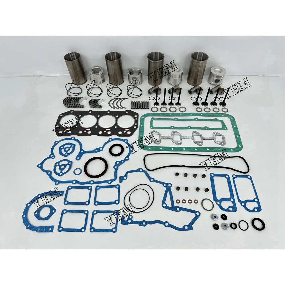 2Z Rebuild Overhaul Kit With Bearings Cylinder Liner Piston Rings Full Gasket Set Engine Valves Kit for Toyota