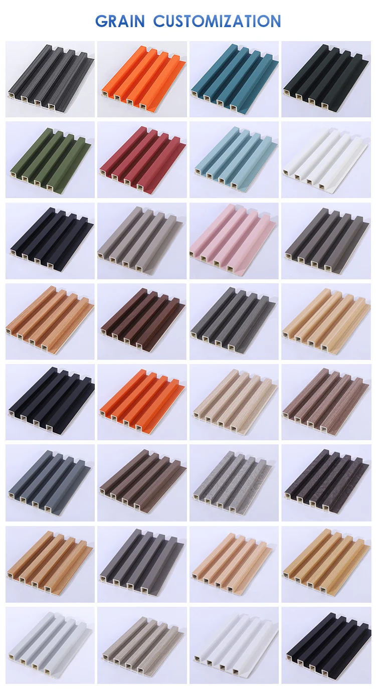 Exterior Wpc Wall Panel Fluted Wall Panel Manufacturer Wall Cladding