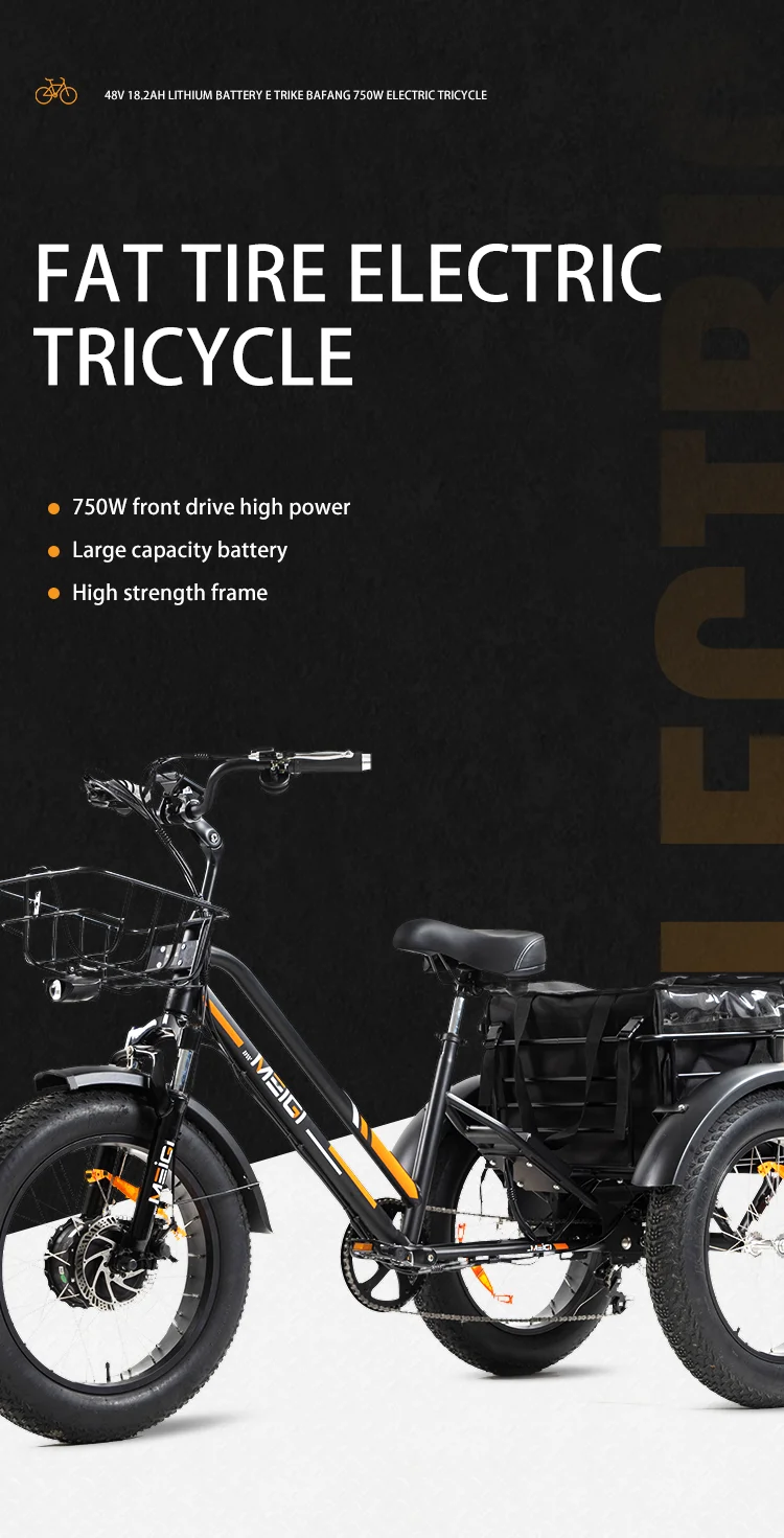 Meigi Fast Shipping 3 Wheels Electric Bike Us Stock E-trikes Electric ...