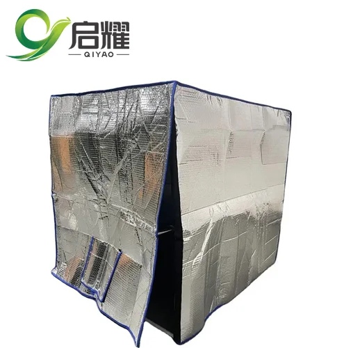 IBC Insulated Cover Thermal Pallet Cover 2-8C Temperature Protection HDPE Material Cold Chain Water Tank Thermal Cover