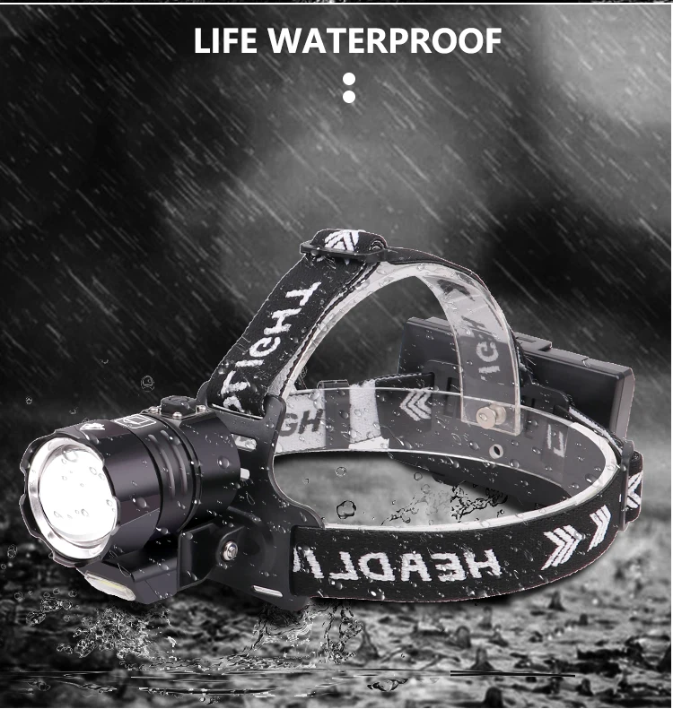 product newest xhp199 most powerful led headlamp rechargeable head flashlight led headlight 18650 usb xhp90 waterproof fishing head lamp-45